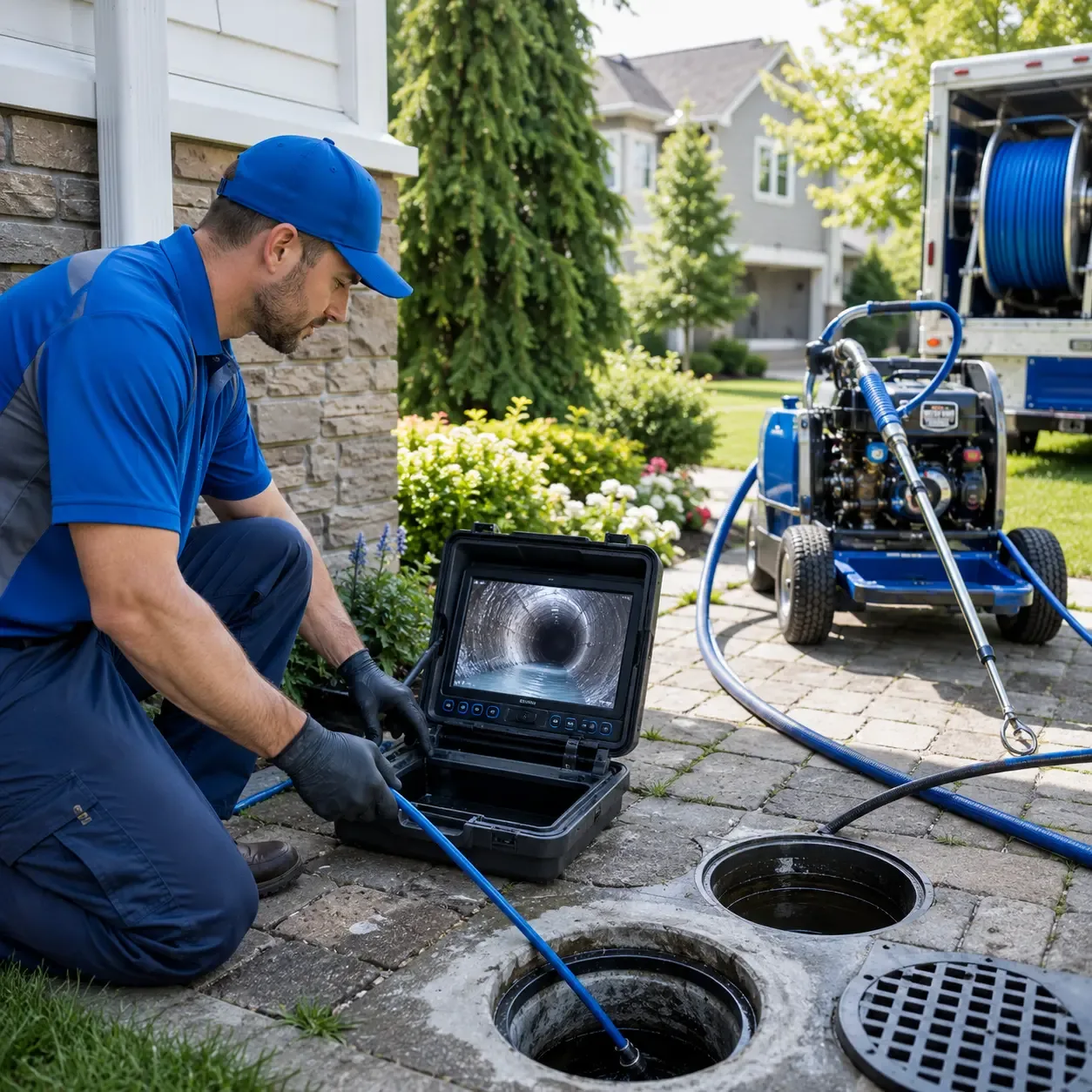 Outdoor drain cleaning professionals serving North Vernon, IN